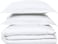 Sleep Night Hotel Stripe 4 Pieces Comforter Set Single Size 160x210cm 100% Cotton With Zipper Closure White