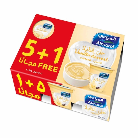 Almarai Vanilla Custard 85g Pack of 6