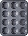Generic Cake Bakeware Mould, Carbon Steel Muffin Pan, 12 Cavity Bakeware Non-Stick Cake Baking Pan, Mini Pie Pans, Carbon Steel Muffin Tray, Standard Baking Pan Mold For Oven Baking