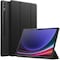 Case For Samsung Galaxy Tab S9 Ultra 14.6-Inch, Translucent Back Tri-Fold Stand Protective Tablet Cover, Support S Pen Charging Auto Wake/Sleep Black