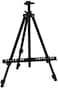 Generic Black Metal Stand Easel, 50cm-155cm Collapsible Artist Telescopic Field Studio Painting Easel Tripod Display Stand For Sketching Painting, With Carrying Bag R/20/01/21
