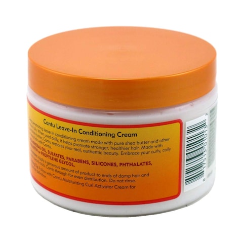 Cantu Shea Butter Leave-In Conditioning Cream For Natural Hair White 340g
