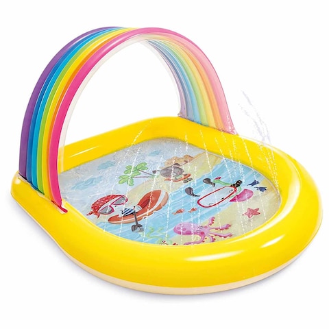 Intex 57156 Inflatable Rainbow Arch Pool - 130 &times; 170 &times; 86 Cm