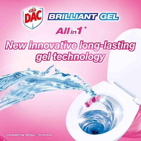 Dac Brilliant Gel Toilet Rim Block Spring Rain 42g