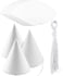 Weoxpr 40 Pieces White Party Cone Hats Diy Fun Birthday Paper Cones Hat For Kids Adults Art Craft Supplies