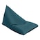 In House Ilkay Velvet Bean Bag Chair - Small - Dark Turquoise