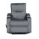 In House Velvet Rocking &amp; Rotating Cinematic Recliner Chair With Cups Holder - Grey - AB08