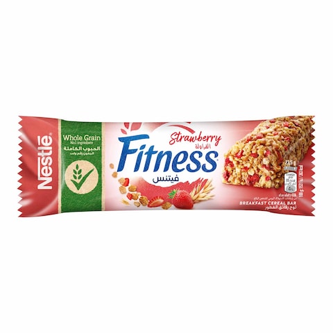 Nestle Fitness Strawberry Breakfast Cereal Bar - 23.5 gram