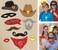 Photo Booth Props Western 10 pcs
