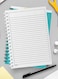 Lowha Spiral Notebook With 60 Sheets And Hard Paper Covers With Ice Cream Sprinkles Design, For Jotting Notes And Reminders, For Work, University, School