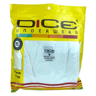 Dice DM119 Vest Small 3 Pieces White