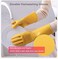ZALCOON Household Reusable Dishwashing Gloves 3 Pairs,  Natural Rubber Latex Cleaning Gloves for Kitchen Cleaning (MEDIUM)