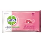 Buy Dettol Skincare Anti-Bacterial Skin 40 Wipes in UAE