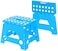 Generic Multi Purpose Folding Step Stool Kids Home Kitchen Easy Storage (Blue)