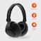 Porodo Bluetooth Headphones, Noise Cancelling Soundtec Deep Sound Pure Bass Wireless Over-Ear Headphones (Black)