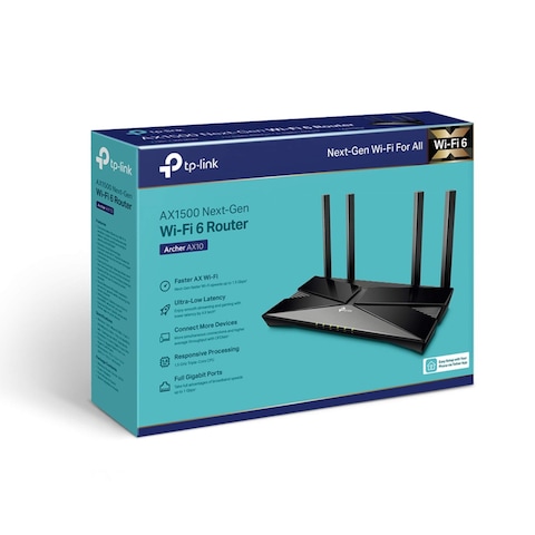 TP-Link Archer Wi-Fi 6 Router AX10 - AX1500 Black