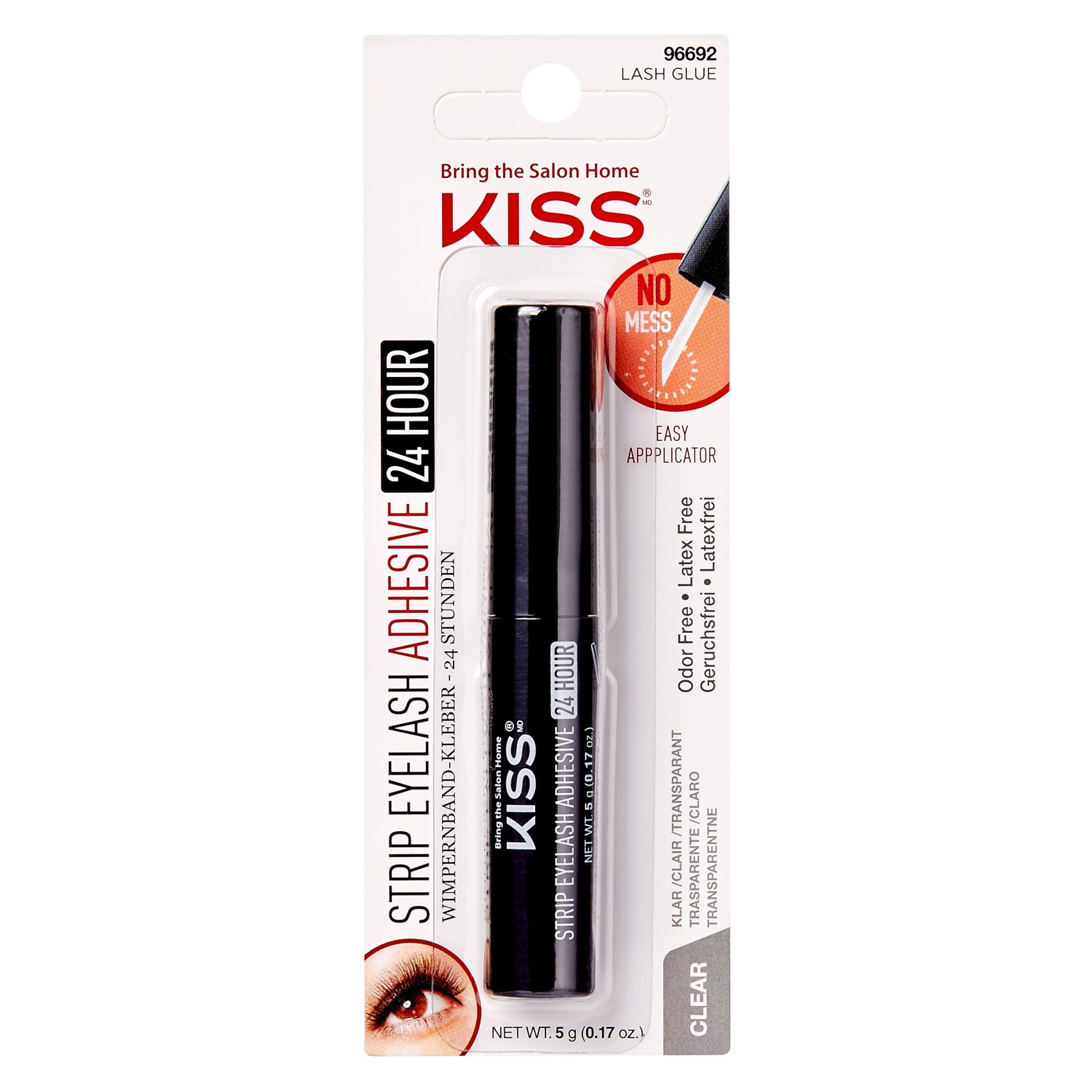 Kiss Strip Eyelash Adhesive 24 Hours  KEHG01C Clear 5g