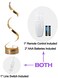 Aiwanto Night Lamp Table Lamp Remote Control Table Lamp Night Lamp Modern Curved LED Desk Lamp, 19W Color Chaging Light Night Stand Reading Light for Bedroom Living Room (Gold)