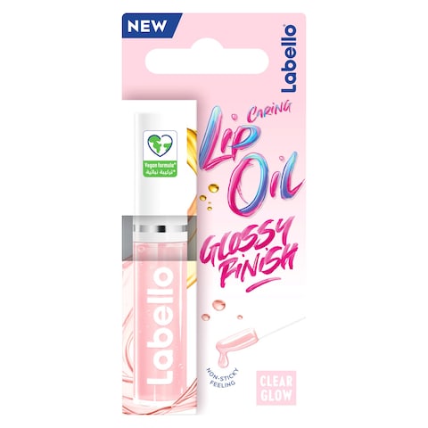 Labello Lip Oil Moisturising Lip Care Glossy Finish Clear Glow 5.5 ml