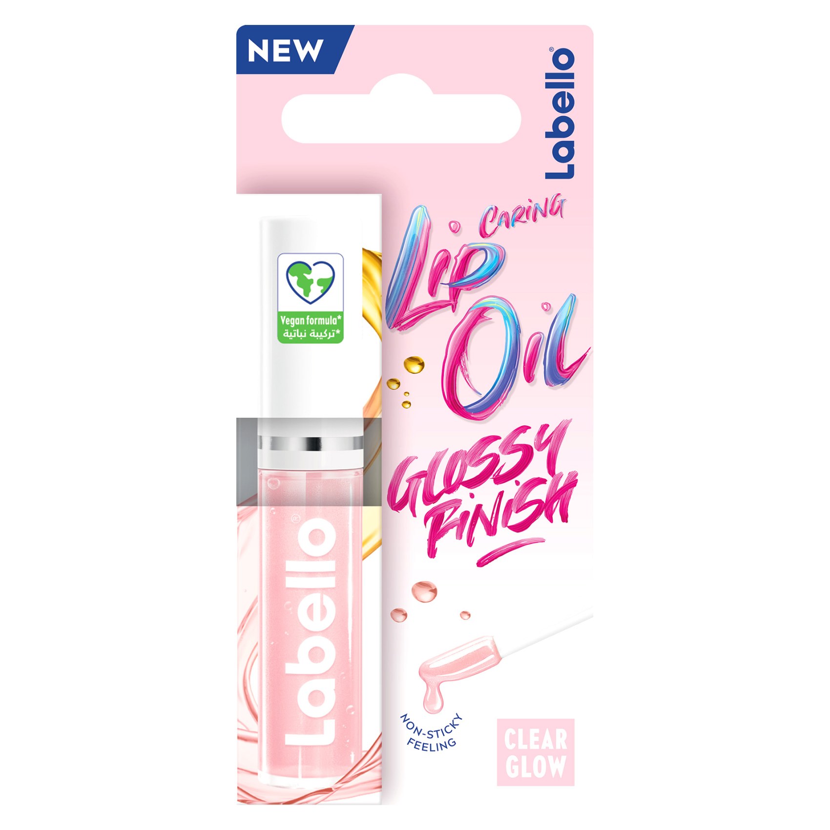 Labello Lip Oil Moisturising Lip Care Glossy Finish Clear Glow 5.5 ml