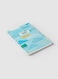 Lowha Spiral Notebook With 60 Sheets And Hard Paper Covers With Geometric Cloud &amp; Birds Drawing Design, For Jotting Notes And Reminders, For Work, University, School