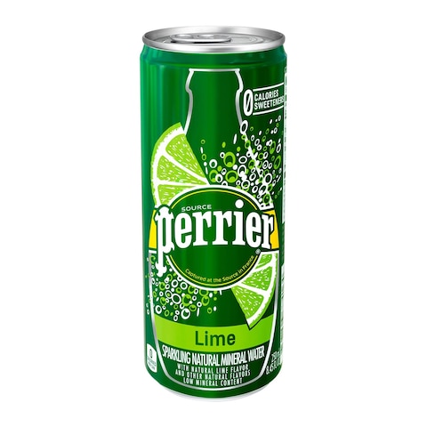 Buy Perrier Sparkling Water Lime Can 250ml in Saudi Arabia