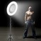 Generic-18 Inch Dimmable SMD LED Ring Light Kit 48W Stepless Brightess Adjustment 3200K-5600K Lighting Ringlight with Tripod Stand Carrying Bag Cell Phone Holder Hot Shoe Adapter for YouTube Video Live