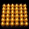 Lavish Bright Flameless LED Tea Light Candles Battery Powered Unscented Tealights, Pack Of 24 Pcs