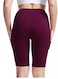 Aiwanto Exercise Shorts Women Shorts Half Pant for Gym Workout Shorts(Dark Berry, Large)