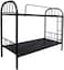 GALAXY DESIGN FURNITURE Heavy Duty Round Metal Bunk Bed Black Colour Single Size L x W x H 190 x 90 x 180 cm Model GDF BB19090.No Installation included No Warranty.