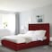 In House Alkmar Velvet Bed Frame - King - 200x200 cm - Burgundy