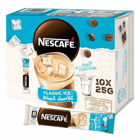 Nescafe Classic Ice Coffee 25g x Pack Of 10