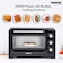 Geepas 42L Mini Oven &amp; Rotisserie &ndash; Electric Oven 2000W &amp; 60 Minutes Timer &ndash; Grill Function &amp; 6 Selectors For Baking, Roasting &amp; Grilling - Accessories Included &ndash; 2 Years Warranty