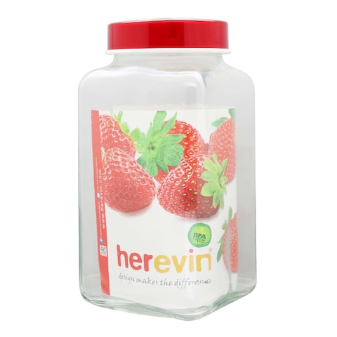HEREVIN JAR SQUARE 3L PLASTIC LID
