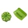 Generic-12Pc/Set Slicer Vegetable Fruit Peeler Dicer Cutter Chopper Grater Multifunctional ABS Green Kitchen Supplies Kit