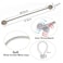 Generic Magnetic Curtain Tiebacks Decorative Rope Holdback Holder for Home Kitchen Office Window Sheer Blackout Drapes (2 Pairs) (Grey)