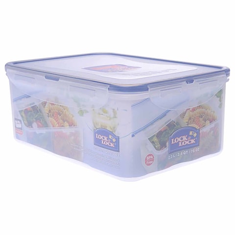 Lock and Lock Food Container Rectangular Divided - 2.3 Liter