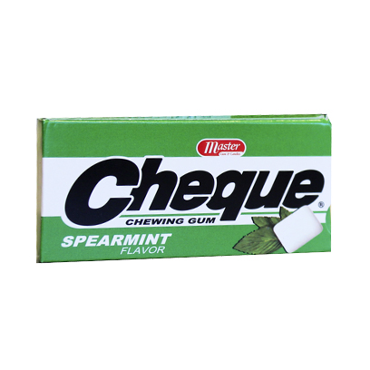 Master Cheque Chewing Gum Spearmint 13.5GR