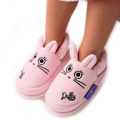 Milk Moo Toddler Slippers 100 Cotton Kids Slippers Non Slip Soft Sole Slip On Lightweight Breathable For House Bath Indoor Use Animal Design For Boys and Girls 2 4 Years Old Online Carrefour UAE