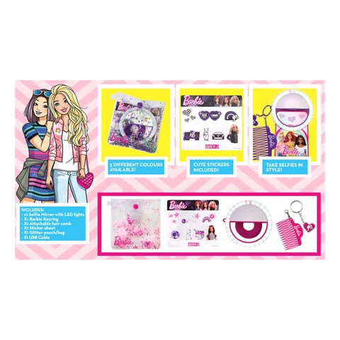 Barbie Shine Bright Selfie Mirror 6 PCS