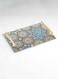 Lowha Decorative Acrylic Serving Tray With Gold Metal Handles And Mosaic Design 20x30 cm