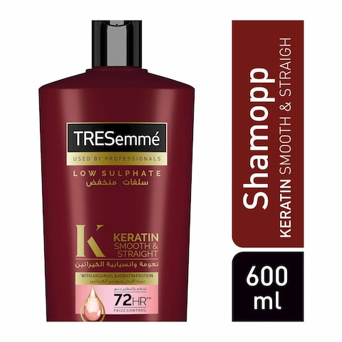 Tresemme Shampoo for Keratin Smooth and Straight With Argan Oil - 600ml