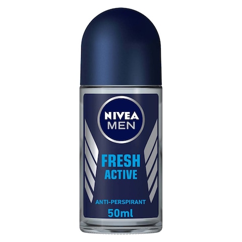 Nivea Men Antiperspirant Roll on for Men - Fresh Active Scent - 50ml