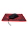 Xtrike Me Mouse And Pad Gaming Combo Set, Black