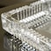 Crystal Clear Glass Square Shape Ashtray (4x4in)