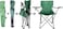 Egardenkart Camping Chair, Folding Camping Chairs for Adults with Armrests and Cup Holder and Carrying Bag, Lightweight Portable for Beach, Perfect for Caravan trips, BBQs, Garden, Picnic, (Green)