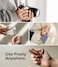 Ringke [2 Pack] Finger Ring Strap Silicone Smartphone Grip Lanyard Holder with Anti-Slip Mount Function Compatible with Phone Cases, Keys, Cameras, and More - Black &amp; Light Gray