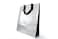 Non-Woven Fabric Bag 34.5x12x38cm,  Silver Tote for Stylish Convenience