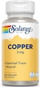 Solaray 135784 Copper 100 Capsules (2 Mg.)