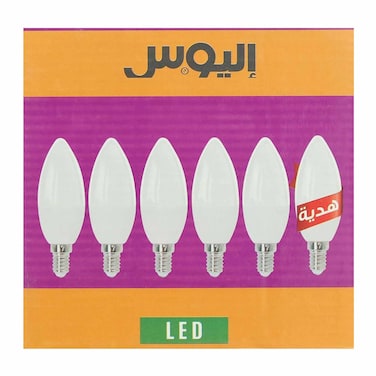 Elios LED Candle - 5 Watt - Milky Cold - 6 Pieces